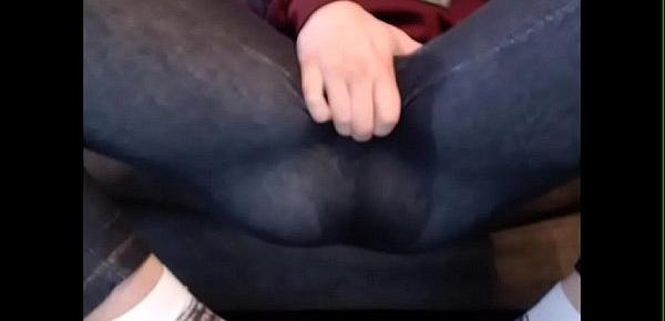  Young Girl Peeing in her Pants when she Fingers herself — Find me on www.girls4cock.comsiswet19 this is my personal chatroom!!